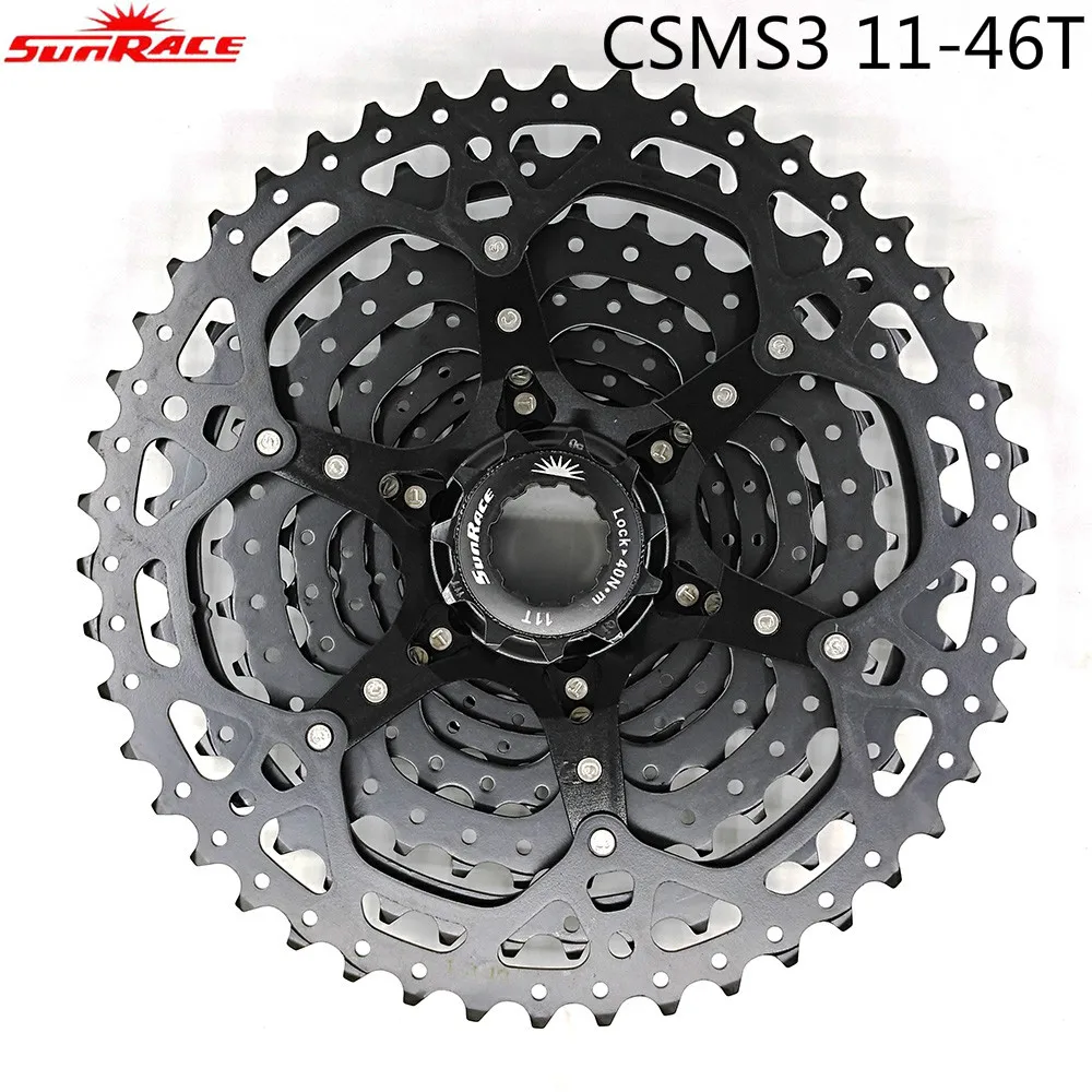 Sunracing 10 speed CSMS3 11 46 t велосипедная трещотка кассета широкого соотношения mtb