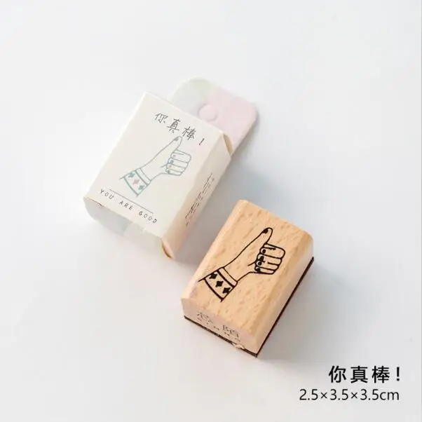 F XINAHER винтажные жесты штамп DIY деревянные и резиновые штампы для скрапбукинга канцелярские товары Скрапбукинг Стандартный штамп - Цвет: F