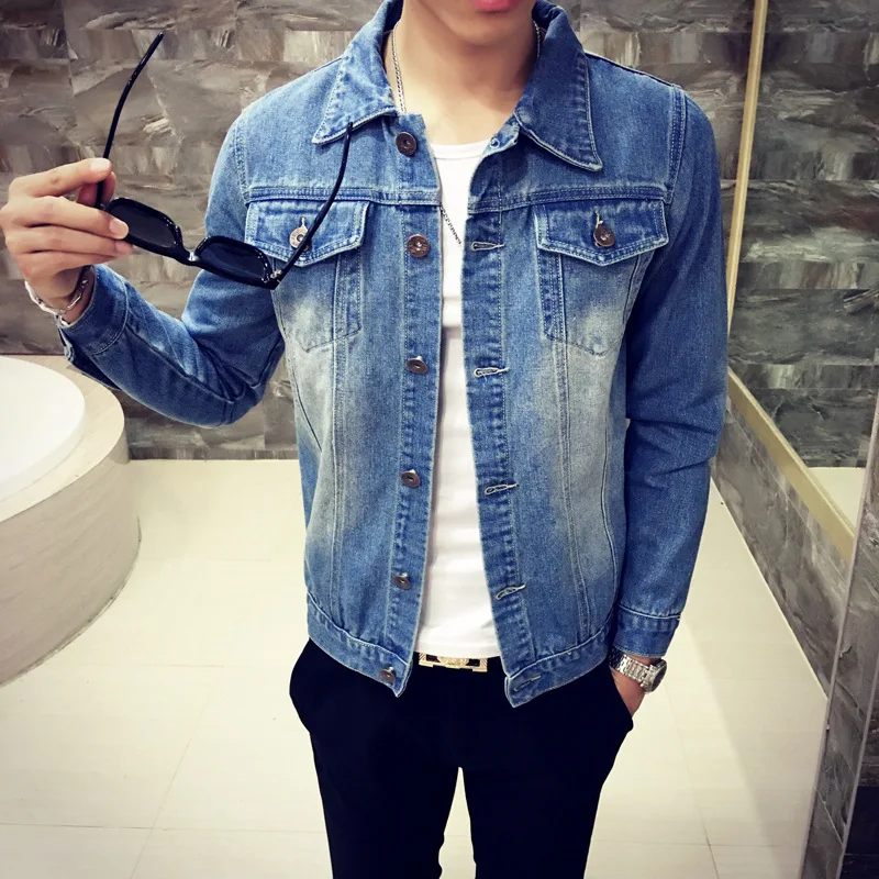 Мужская куртка-бомбер высокого качества однотонная Повседневная приталенная