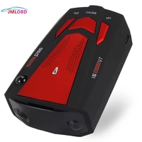 auto 360 degree car anti radar detector for red vehicle speed voice alert warning with 16 band led display laser detector