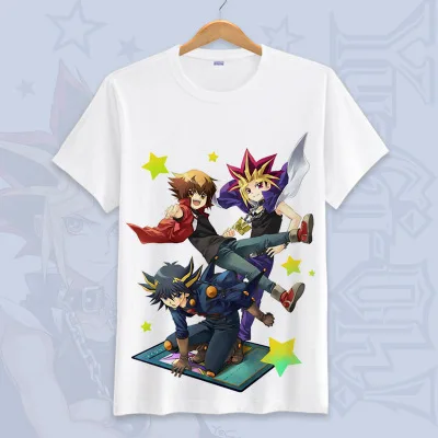 Ю-Ги-ой! Yu Gi Oh Косплей летние футболки унисекс с короткими рукавами мультфильм футболки Топы больших размеров - Цвет: 13