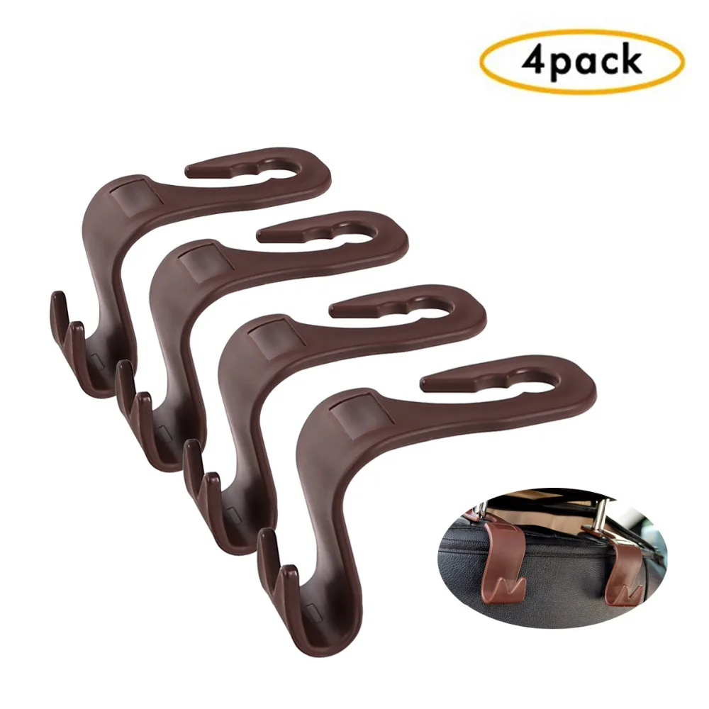 WHDZ 4 шт./компл. авто вешалка на подголовник заднего сиденья держатель крючки