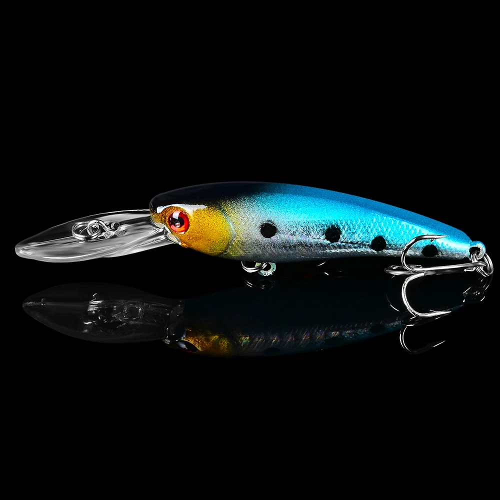 Sunlure 1 шт. жесткая плавающая приманка Minnow для рыбалки 3 54 9 см Жесткая 10 цветов 8 г 0 29