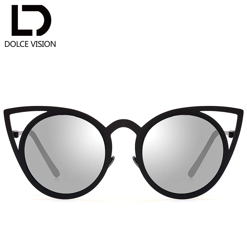 Женские солнцезащитные очки в винтажном стиле с кошачьим глазом роскошные