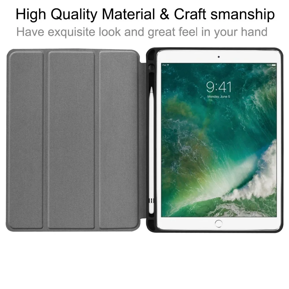 Чехол для iPad Air 3 10 5 2019/iPad Pro 2017 с держателем карандашом откидная Магнитная