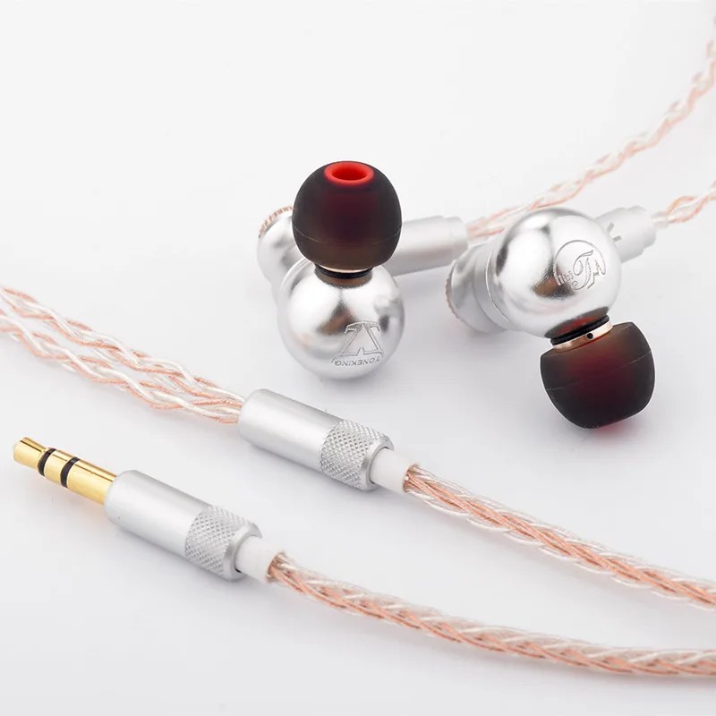 Наушники вкладыши TONEKING Nine Tail металлическая гарнитура Hi Fi с функцией поддержания