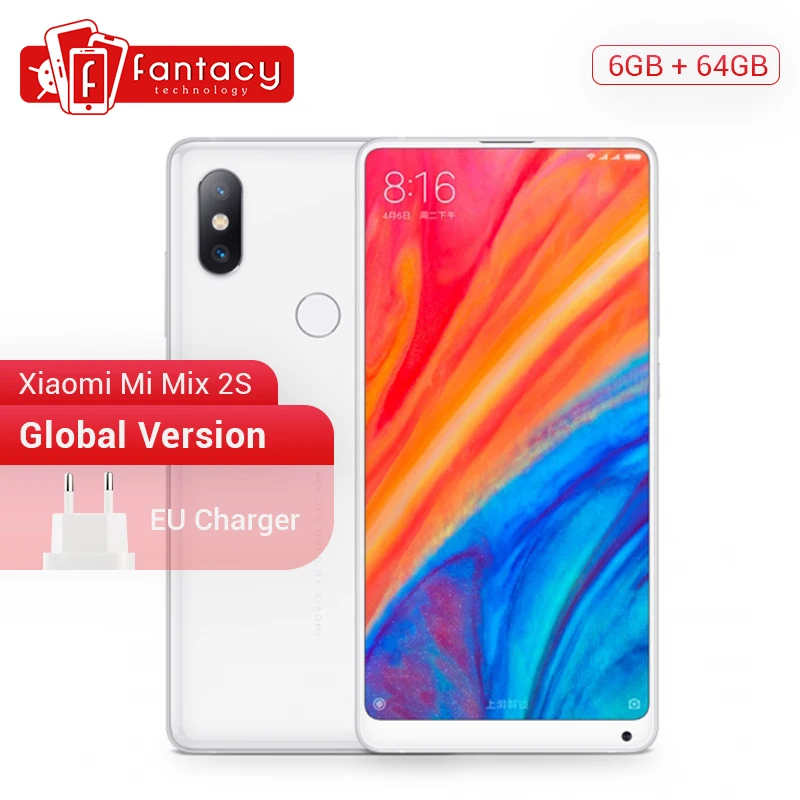 Глобальная версия Xiaomi mi X 2S Смартфон 6 ГБ ОЗУ 64 Гб ПЗУ Snapdragon 5 99 &quotполный экран AI