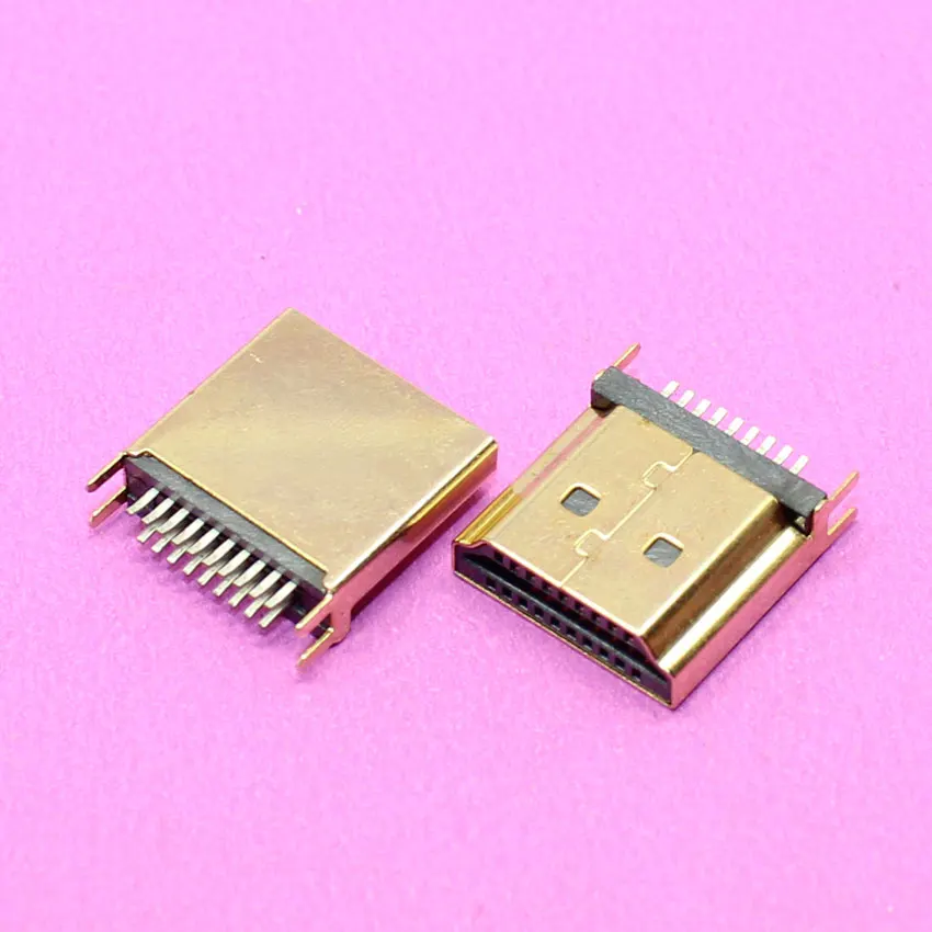 YuXi Best price Gloden 19 pins Micro HDMI jack connector socket for PC.