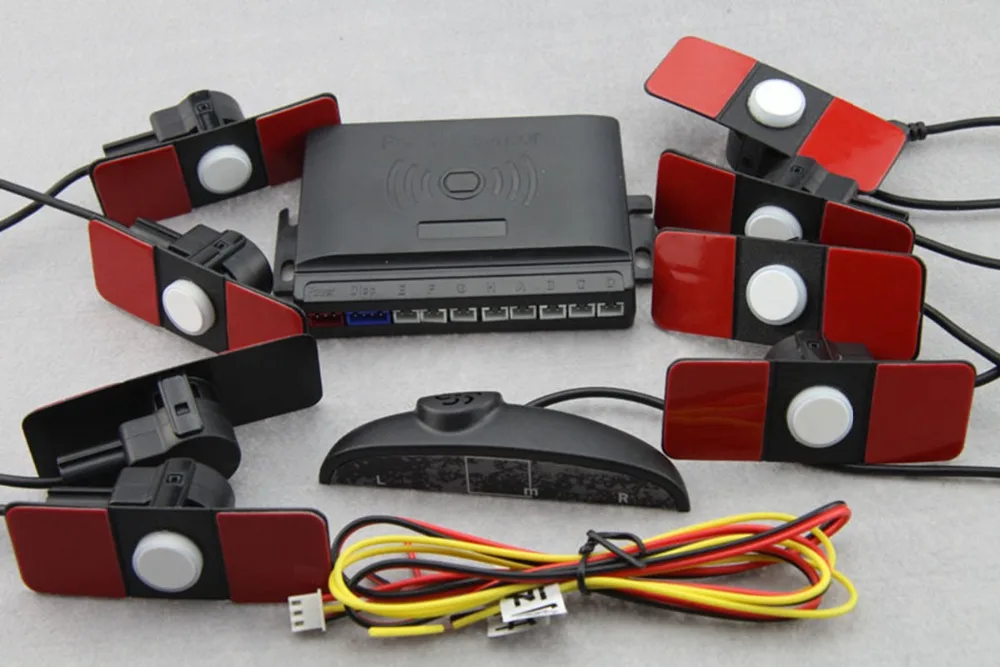 Плоские парковочные датчики для автомобилей Парктроник датчик 8 заднего хода 4 +