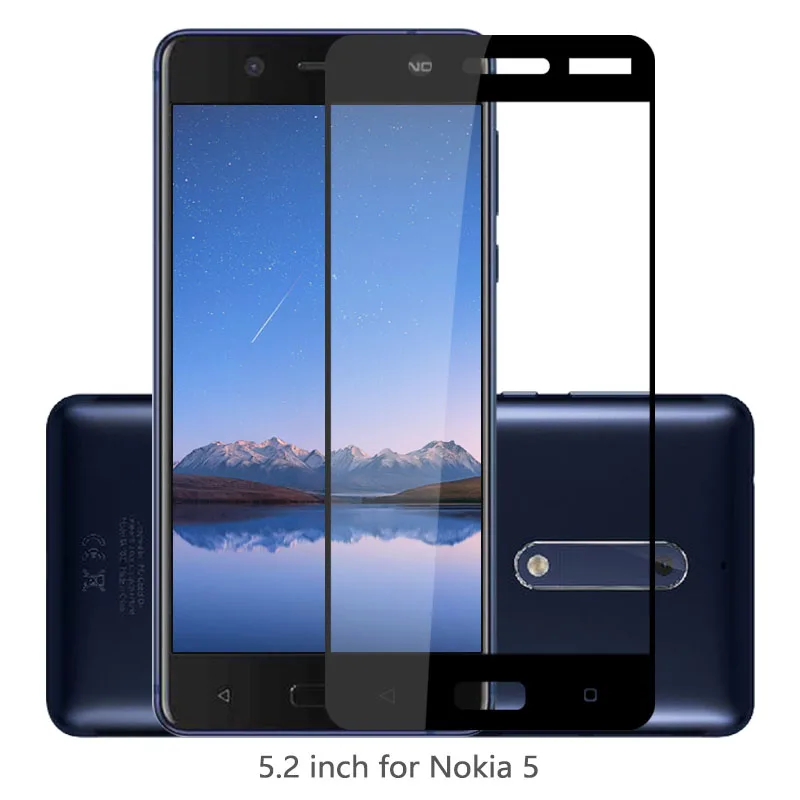 Взрывозащищенное Закаленное стекло для Nokia 5 Жесткая Защитная стеклянная пленка