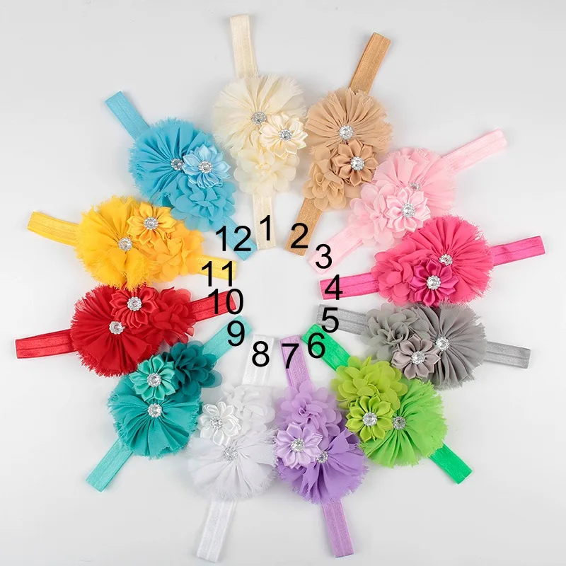 Шифоновый атласный головной убор для детей и девочек |