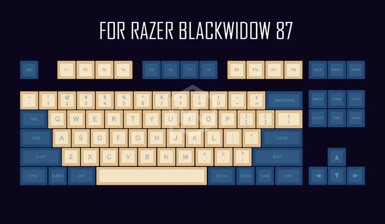 Dsa pbt топ печатные легенды PBT брелки лазерная гравировка для gh60 poker2 xd64 87 104 xd75 xd96 xd84 cosair k65 k70 razer blackwidow - Цвет: For Razer 87