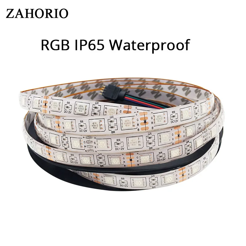 ZAHORIO 5050 Светодиодная лента DC12V 5 м 10 300 светодиодный s RGB 60 s/M лампы Гибкий Светильник