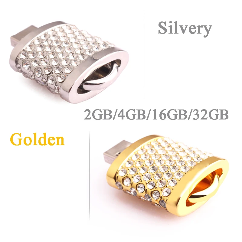 Кристальный замок USB флеш накопитель флешка 2 0 Флешка 4G 8G карта 16G 32G памяти