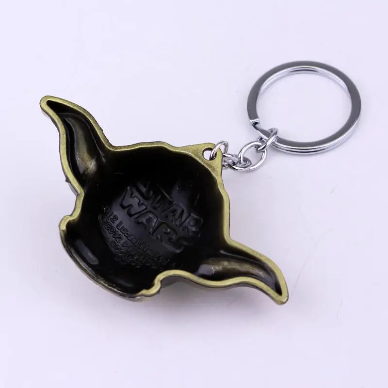 dongsheng 2 Colors Star Wars Keychain Yoda Head Pendant Metal keychain Car For Women Men Key ring Chaveiro Llavevos | Украшения и