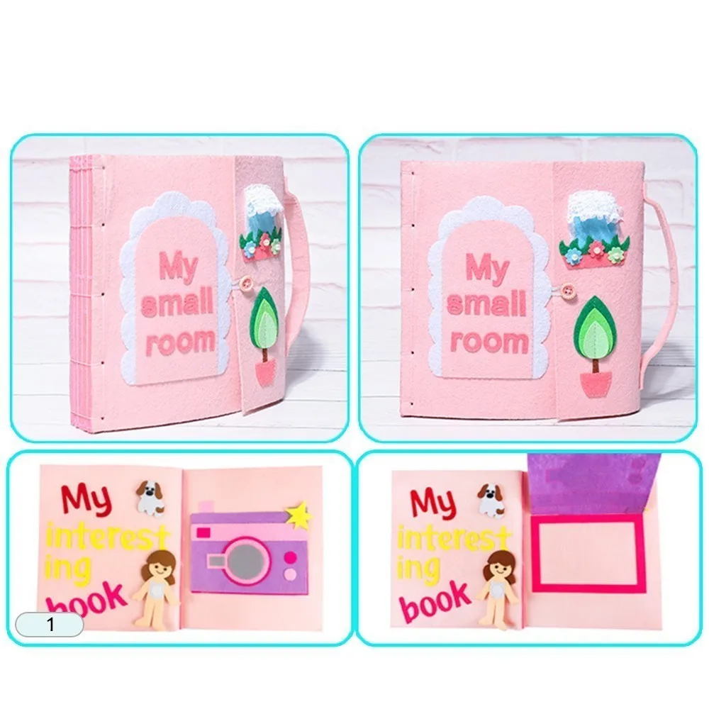 3D мягкая детская ткань книга для раннего образования рисования ручной Пазл