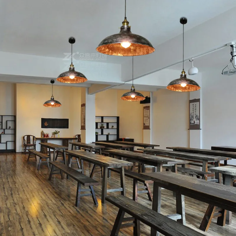 Wholesale loft creative retro restaurant bar American village iron art balcony industrial cap Pendant light | Освещение