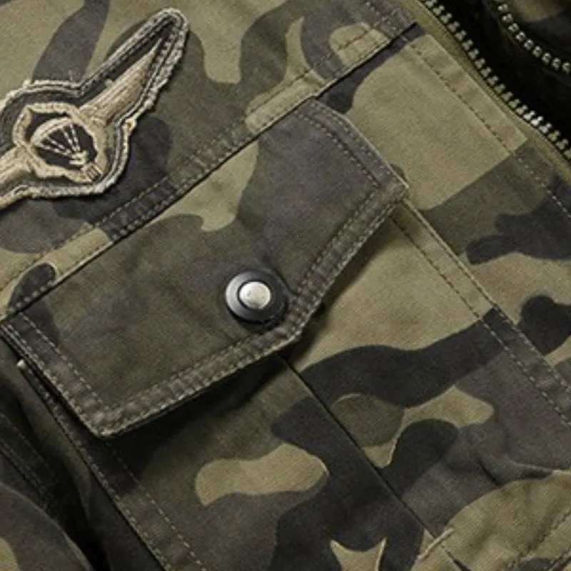 

New Fashion Men's Autumn Coats Camo Overalls Jackets Comfortable Breathable Cotton Brand Fit Durable Wear Resistant Casual Coats