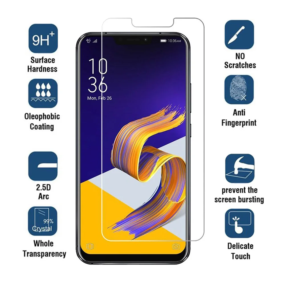 Закаленное Стекло для Asus Zenfone 4 ZE554KL ZC554KL ZD552KL ZS551KL ZA550KL Экран протектор для Asus Zenfone 5 ZE620KL ZS620 ZC600KL