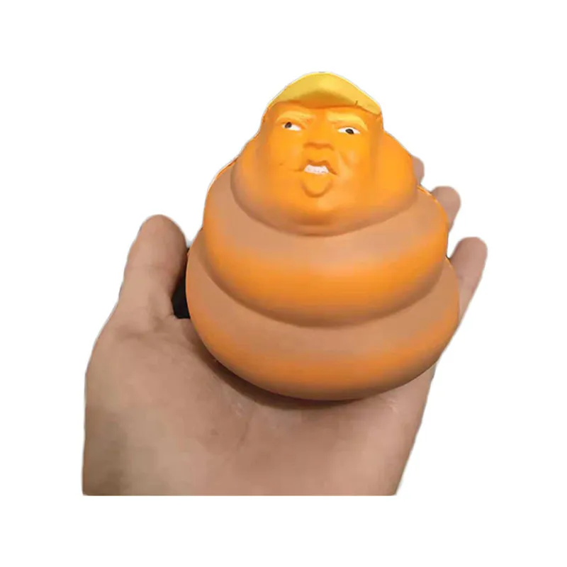 Вечерние игрушки в подарок Дональд Трамп сжимает стресс в форме говна PU мягкая игрушка крутая Новинка облегчение давления Дети Кукла Декор сжимаются