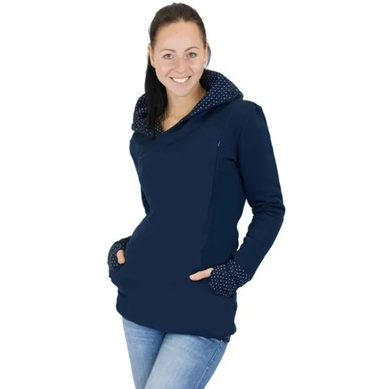 

Breastfeeding Pregnancy Hooded Top Maternity Lactation Sweater 2 Autumn Winter Warm Nursing Maternity Hoodies For Pregnant Women