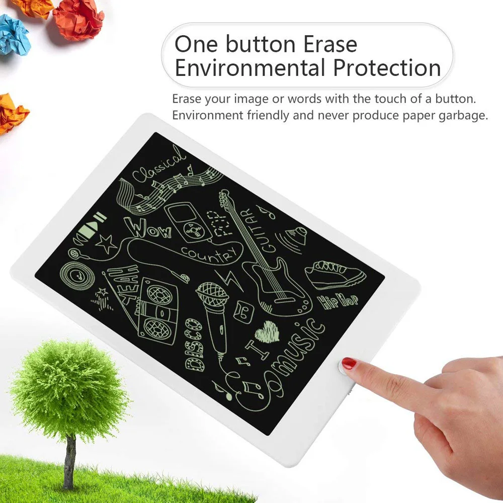 10&quot LCD Writing Tablet Ultra-thin Board Drawing Toy Digital Thick Handwriting Pads Portable | Компьютеры и офис