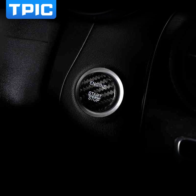 Наклейки TPIC для кнопки включения и остановки двигателя автомобиля из