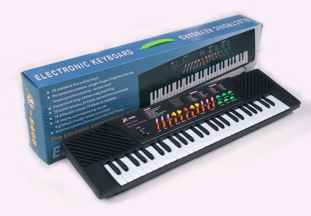 Новые 54 клавиши электронная музыкальная клавиатура Электрический фортепианный