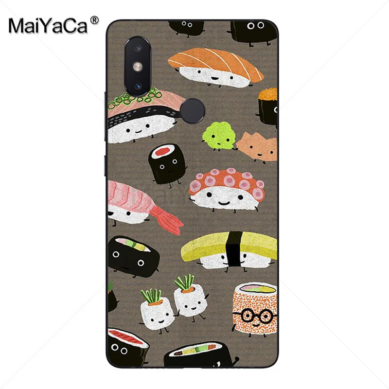 MaiYaCa Japanese cuisine Sushi food rice Phone Case for xiaomi mi 8 se 6 note2 note3 redmi 5 plus note4 Cover | Мобильные телефоны