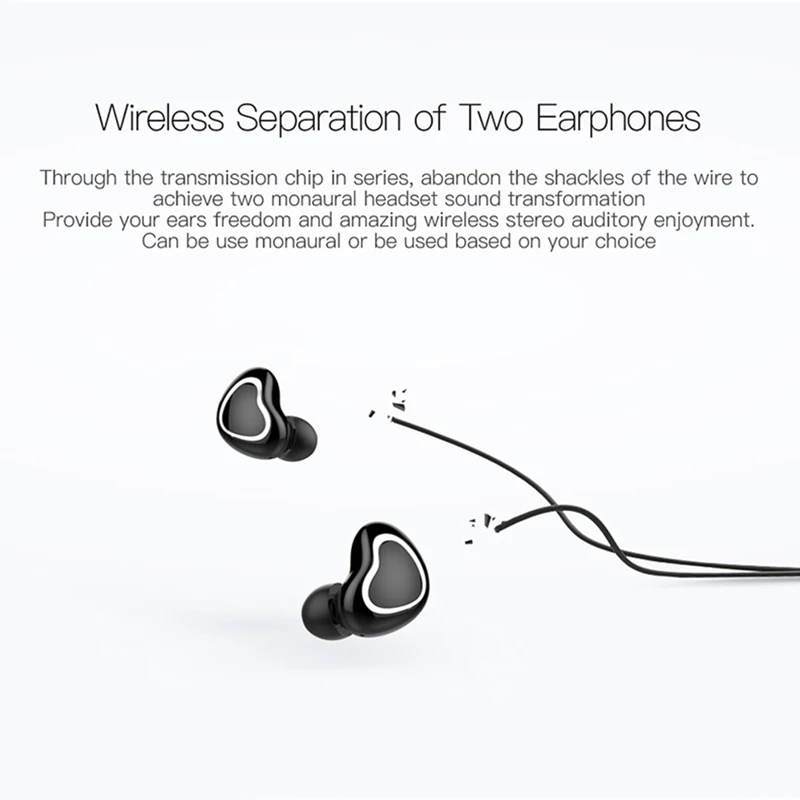 TWS 7 беспроводные наушники Bluetooth в форме сердца с микрофоном спортивные для iPhone