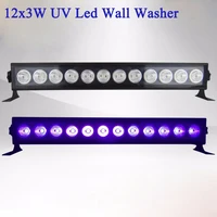 10pcs 9led 12led new wall washer led uv stage light bar black 27w36w party club disco light for christmas stage effect light