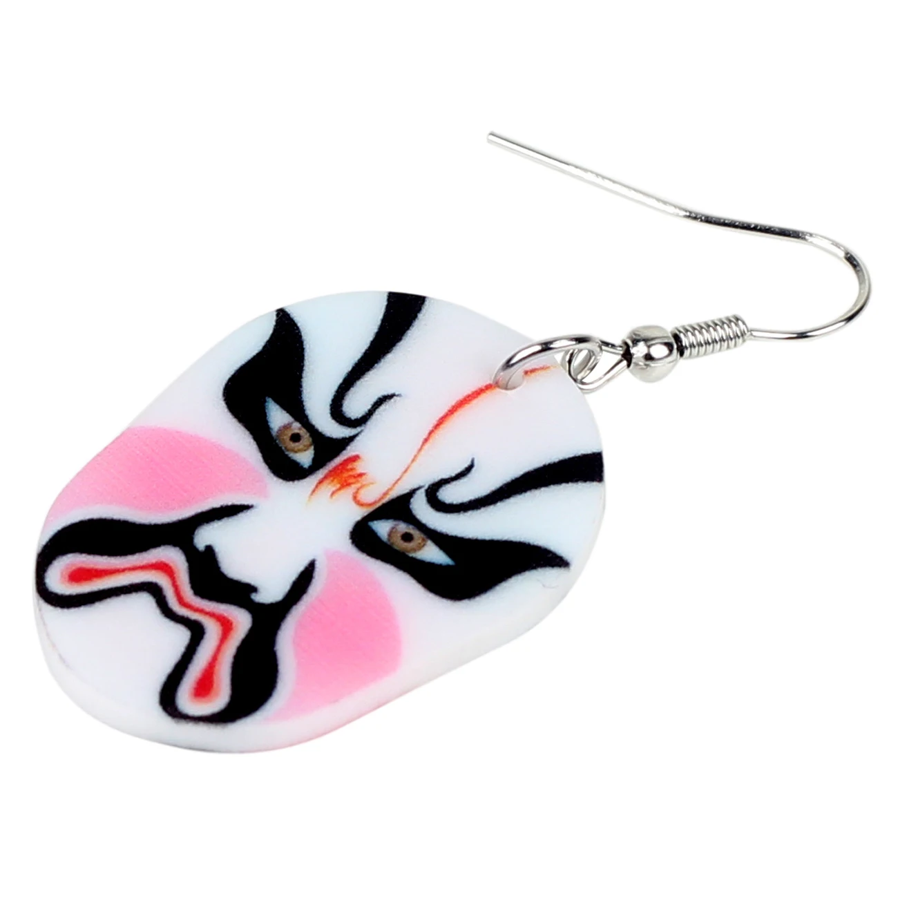 WEVENI акриловая Китайская Пекинская опера маска серьги-подвески в форме капли