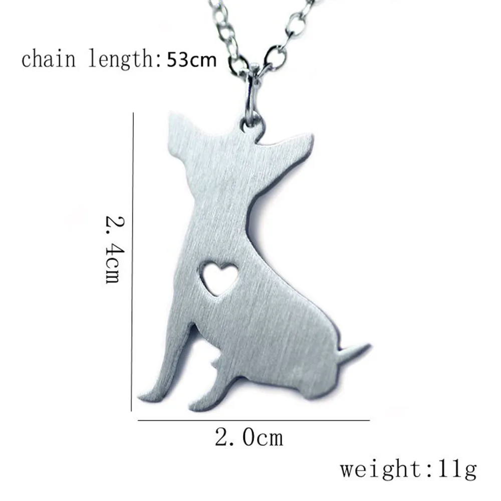 Personalized Hollow Heart Stainless Steel Necklace DIY Pet Puppy &amp Pendant Animal Charms Jewelry Gift (NE101523) | Украшения и