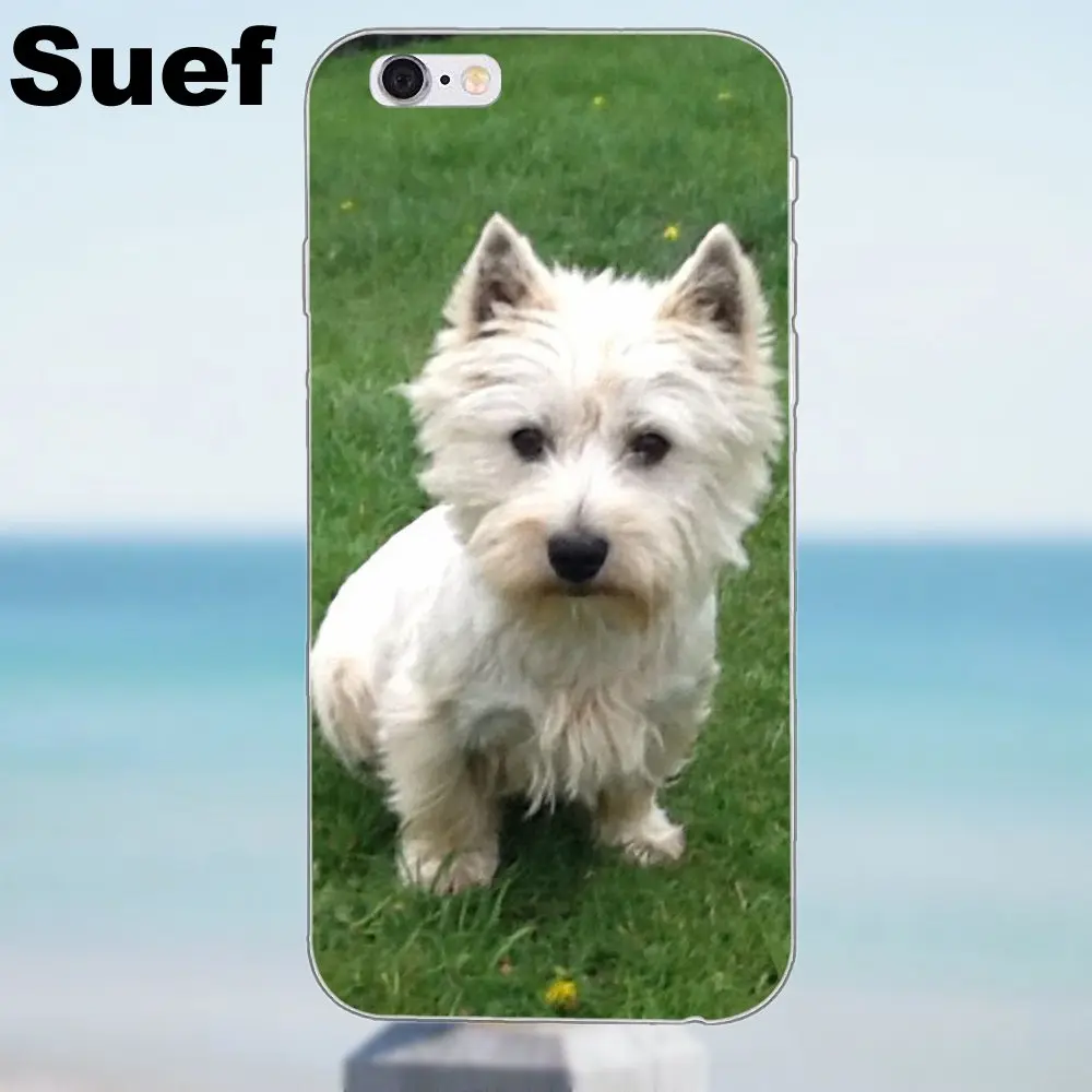 Suef ТПУ чехол накладка с принтом для iPhone X 4 4S 5 5S 5C SE 6 6S 7 8 Plus Galaxy J1 J3 J5 J7 A3 A5 2016 2017 Westie