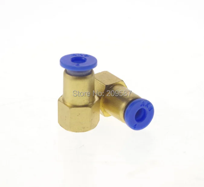 

5pcs 4mm to 1/8' Pneumatic Connectors Female straight one-touch fittings BSPT