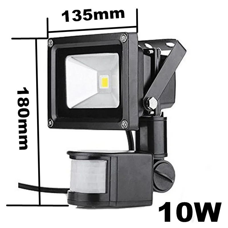 10 Вт Точечный светильник водонепроницаемый высокая мощность безопасный PIR