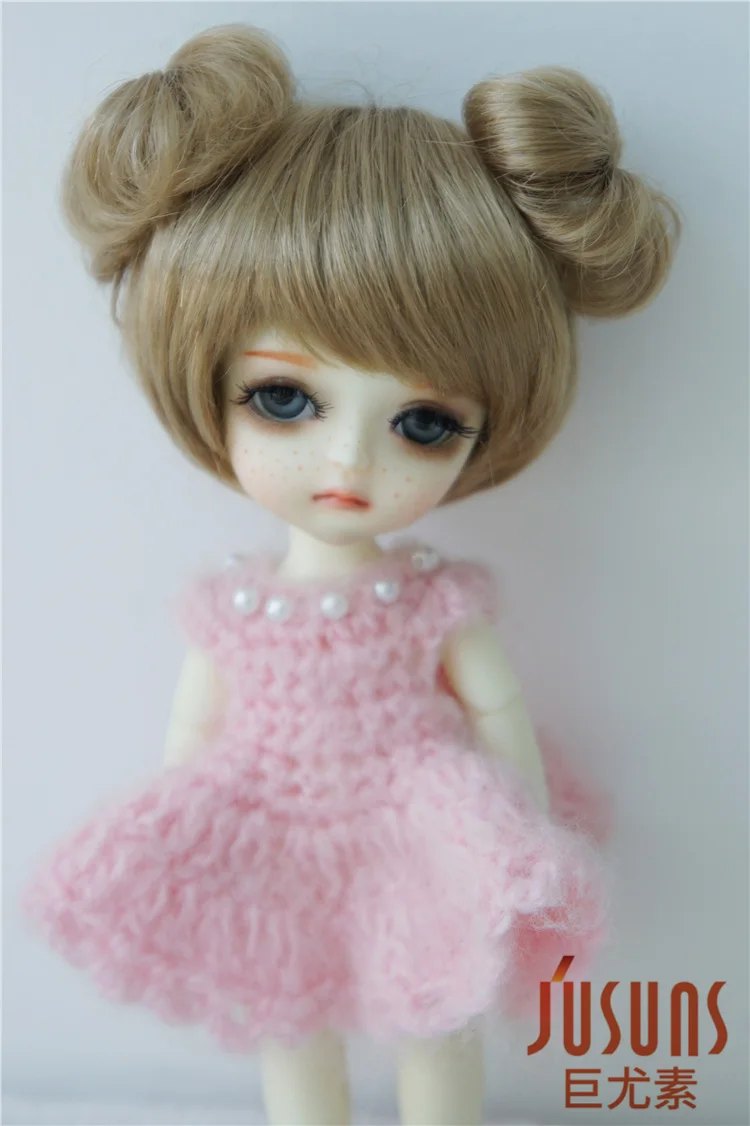 JD301 1/8 1/6 милый синтетический мохеровый парик BJD модный двойной круг