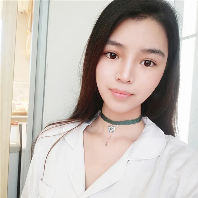 Doreen Box новая модная зеленая лента овечья птица подвеска из сплава ожерелье чокер
