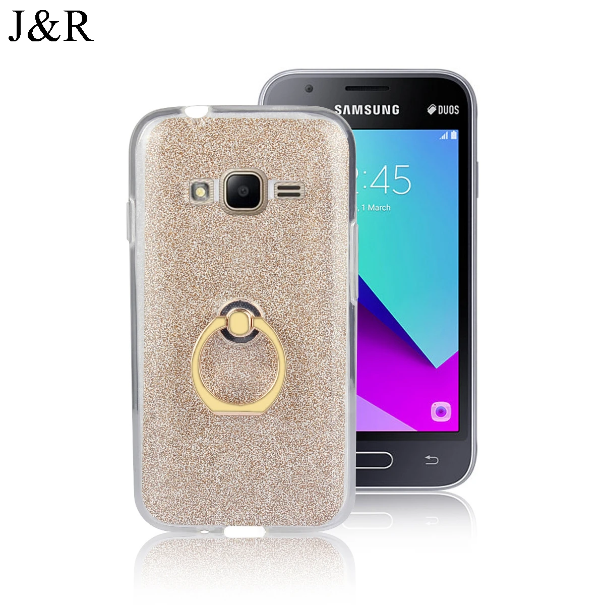 J &amp R блестящий чехол для samsung Galaxy J1 Mini Prime J106F SM-J106F/DS мягкий ТПУ роскошный защитный