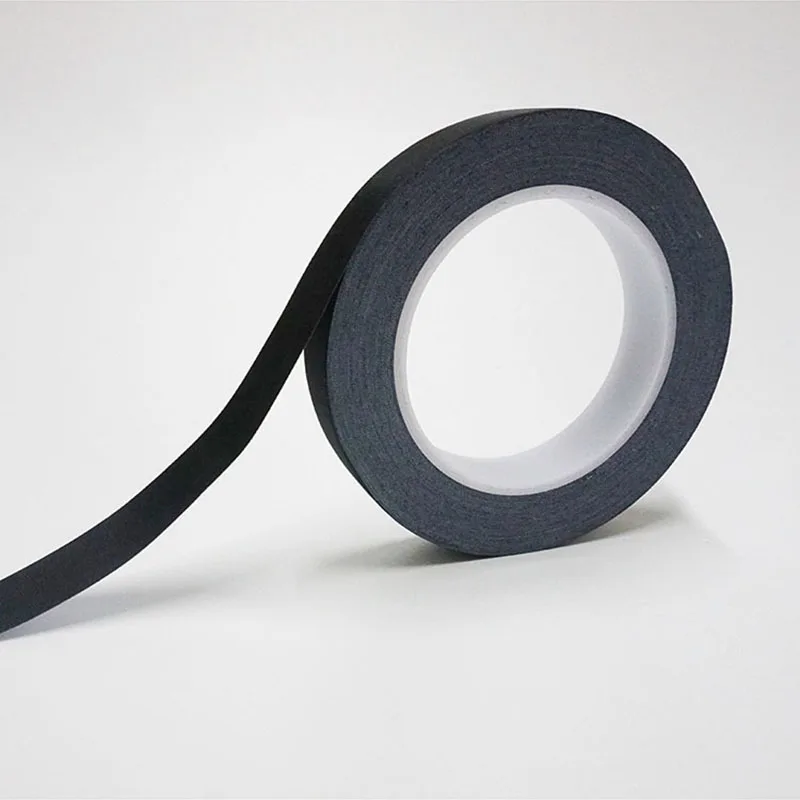 30M/RollBlack Acetate Cloth Single Adhesive Tape Insulate for Motor Coil Wire LCD, Black Fabric & Glue