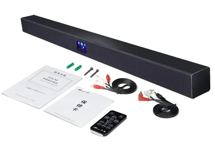 Дома Театр Беспроводной bluetooth звук бар Динамик Audio Soundbar бас 60 Вт rms ультратонкий