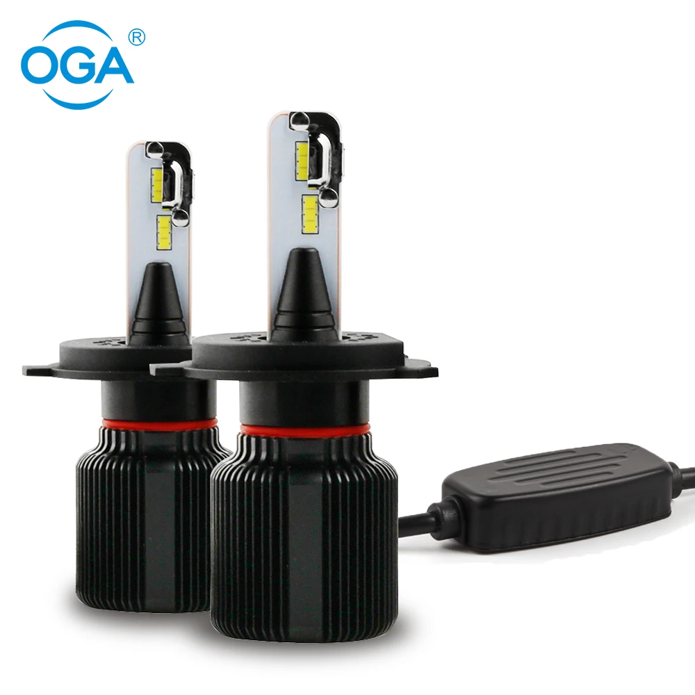 

OGA 2PCS H4 HB2 9003 LED Bulbs 2018 New Arrival Headlight Kit 6000K Auto Led Light 8000LM 30W with CSP Chip High Low Beam Lamp
