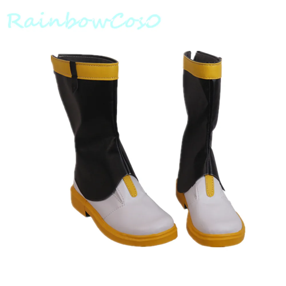 Обувь для костюмированной вечеринки rainbowco0 VOCALOID 3 Kagamine Len Boots Game Anime Хэллоуина и