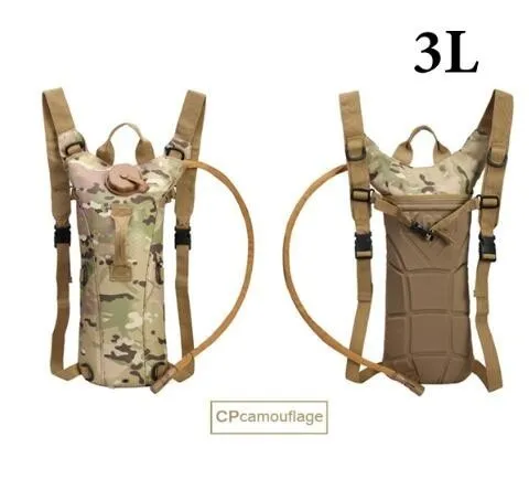 Molle военный тактический рюкзак для воды, сумки для велоспорта, походов на открытом воздухе, походов, охоты, сумка для воды, рюкзак для альпинизма - Цвет: 3L  CP