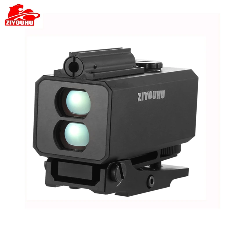 Mini Laser Infrared Riflescope Rangefinder for Hunting Shooting Distance Angle Speed Measurer Tactical Riflescope Mounted laserworks le032 700 meter metal alloy laser rangefinder riflescope mate with bracket windage elevation adjustable