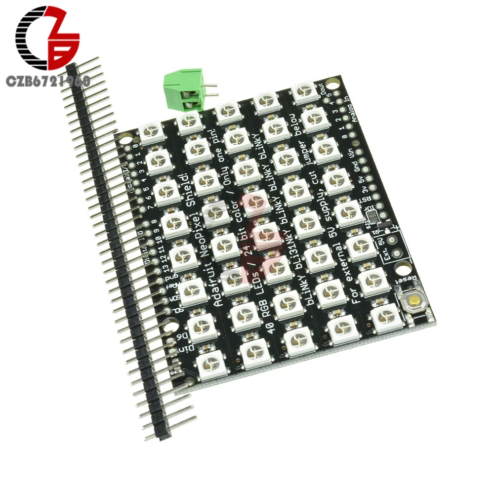 8x5 40 СВЕТОДИОДНЫЙ матричный WS2812 светодиодный 5050 RGB Полноцветный драйвер платы для