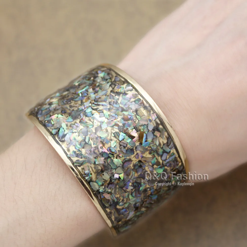 Fab золото этнические Abalone оболочки инкрустация Мехико ацтеков этрусский