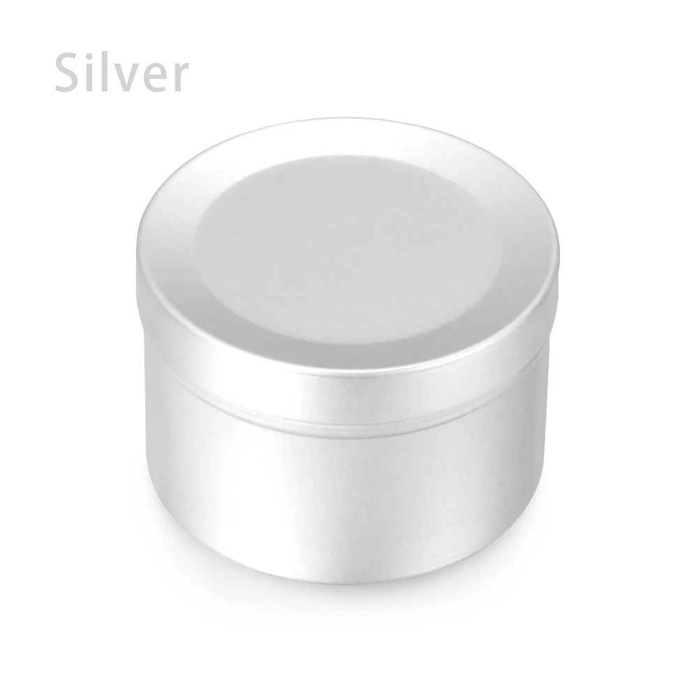 Silver 1 шт. мини коробка для хранения оловянных чайных конфет, банка для печенья, банка для печенья, круглый металлический чехол, органайзер для свадебной вечеринки - Цвет: Silver