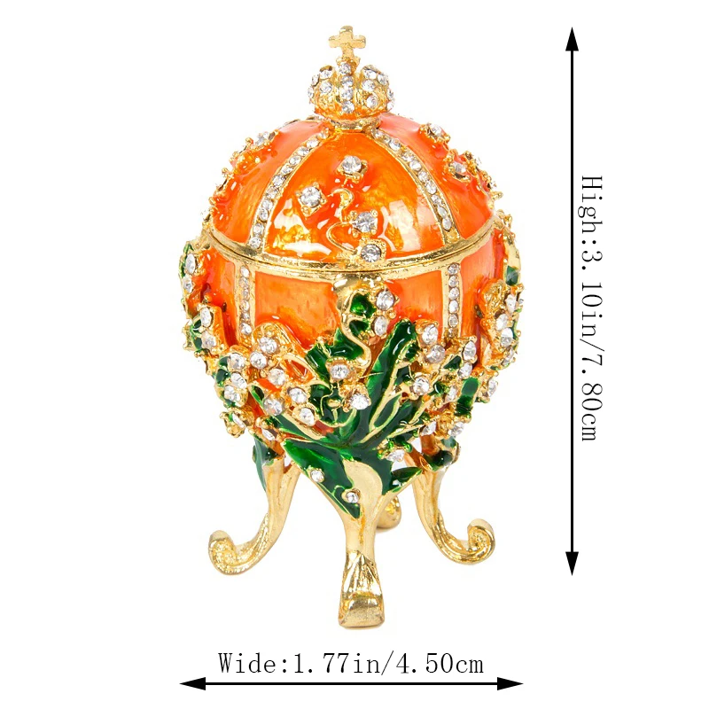 Fetcher бренд Металл Exqusite маленькое яйцо Faberge для украшения дома