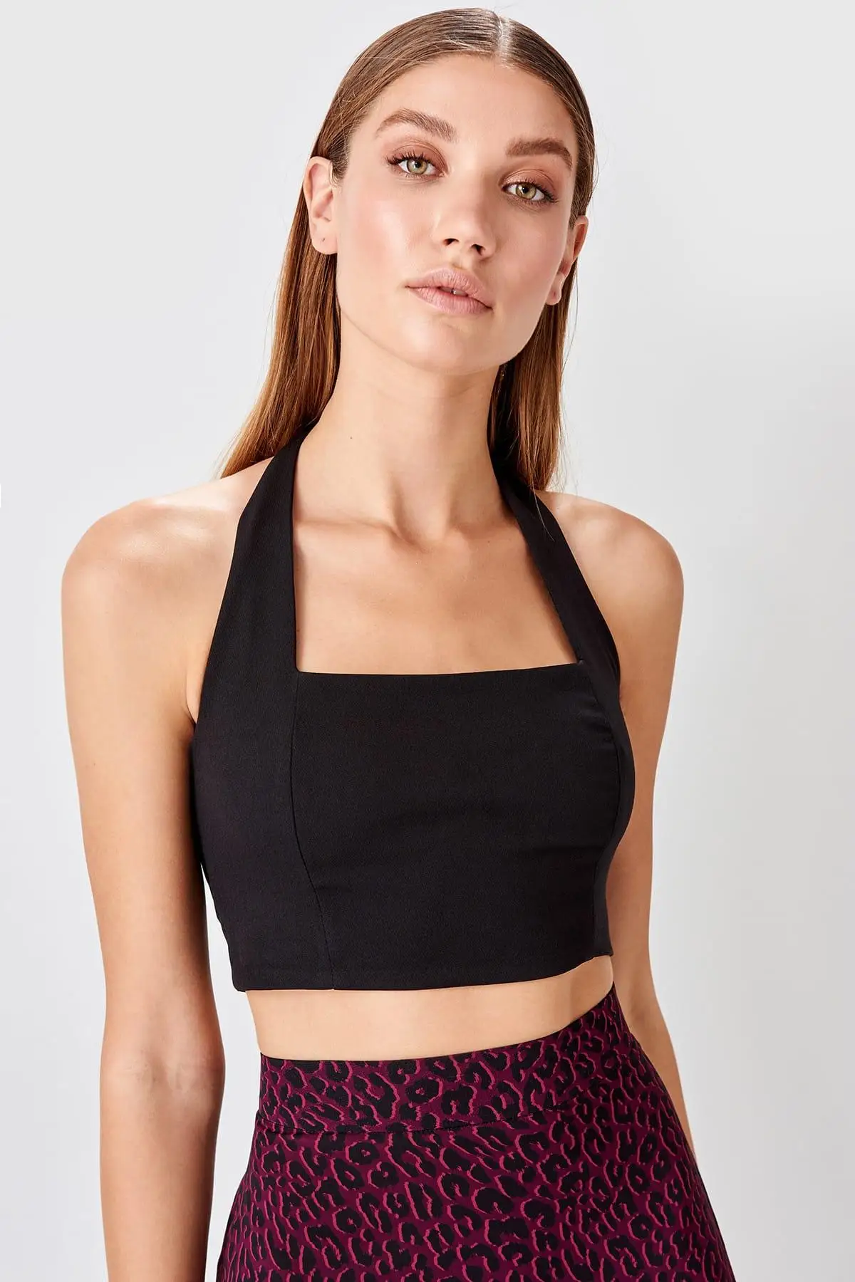 Trendyol черное базовое бюстье TWOSS19WX0088|Бюстье и корсеты| |